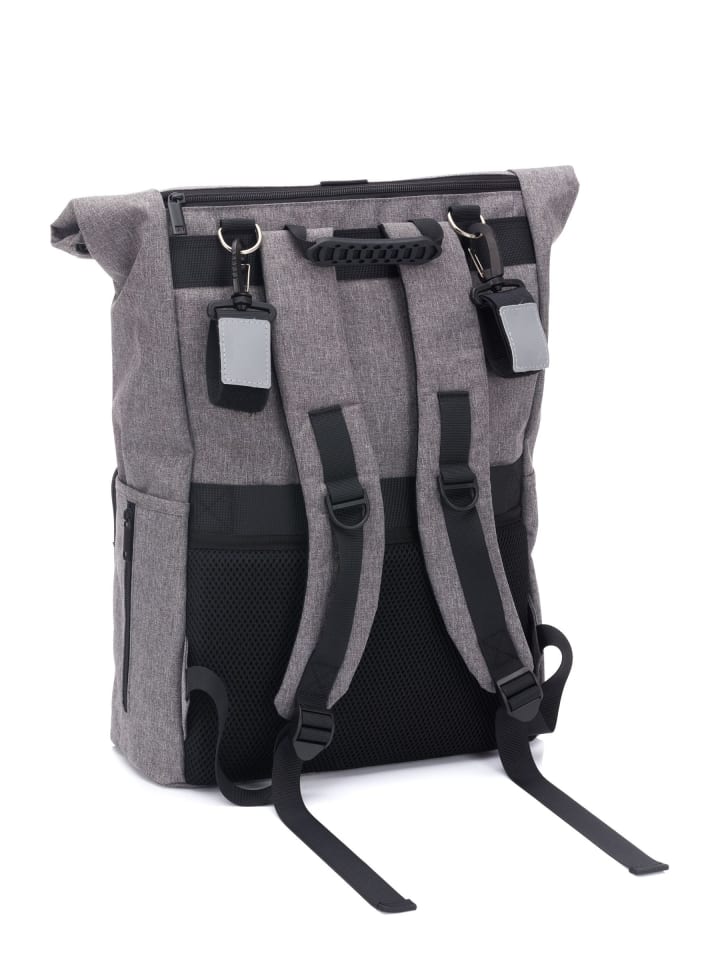 fillikid Wickelrucksack Dublin Exclusiv in Grau Melange günstig kaufen onesize
