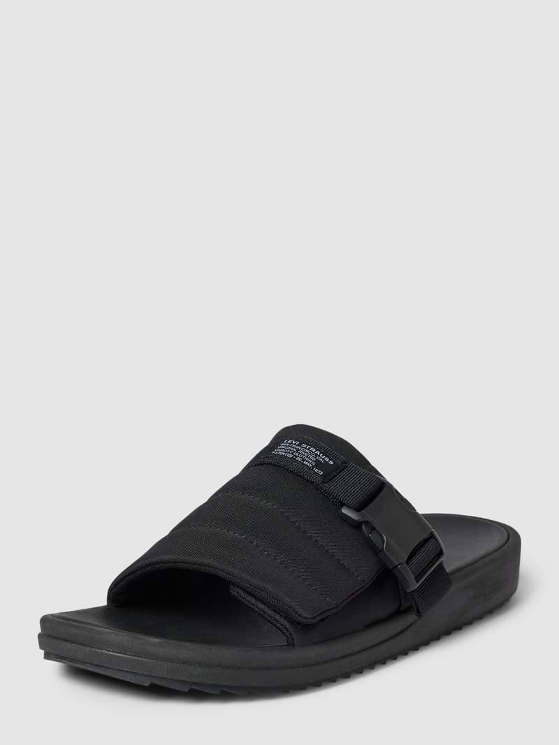 Slides mit Label-Detail Modell 'TAHOMA' in schwarz
