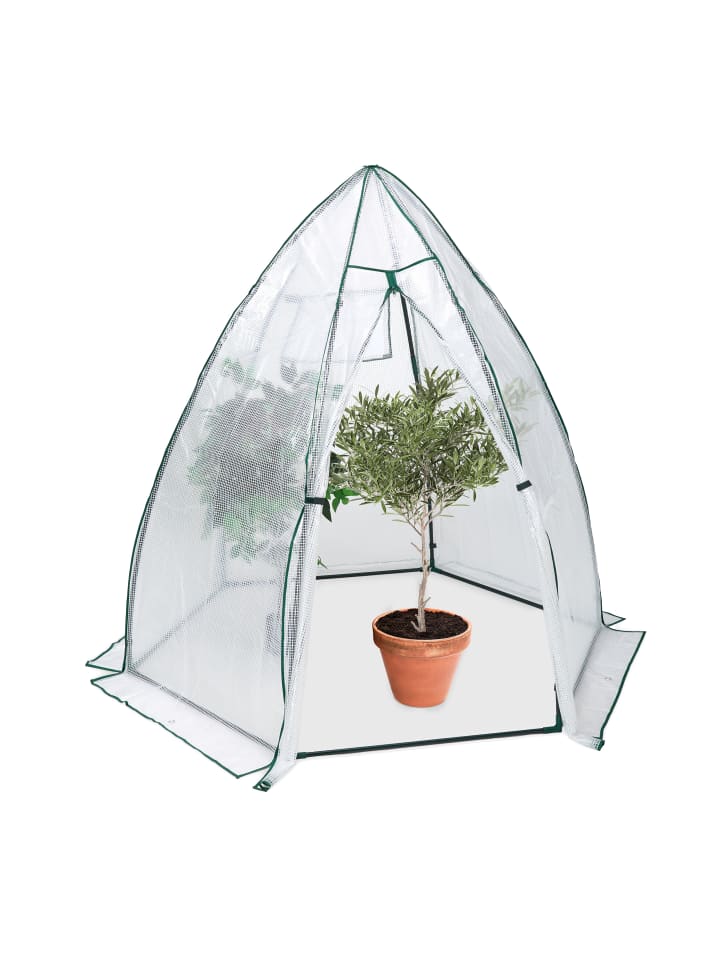 relaxdays Überwinterungszelt in Transparent - (B)180 x (H)185 x (T)160 cm günstig kaufen onesize