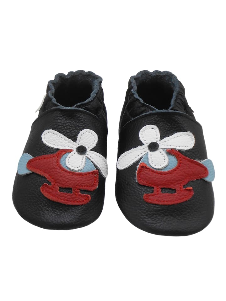 Yalion Leder-Krabbelschuhe 