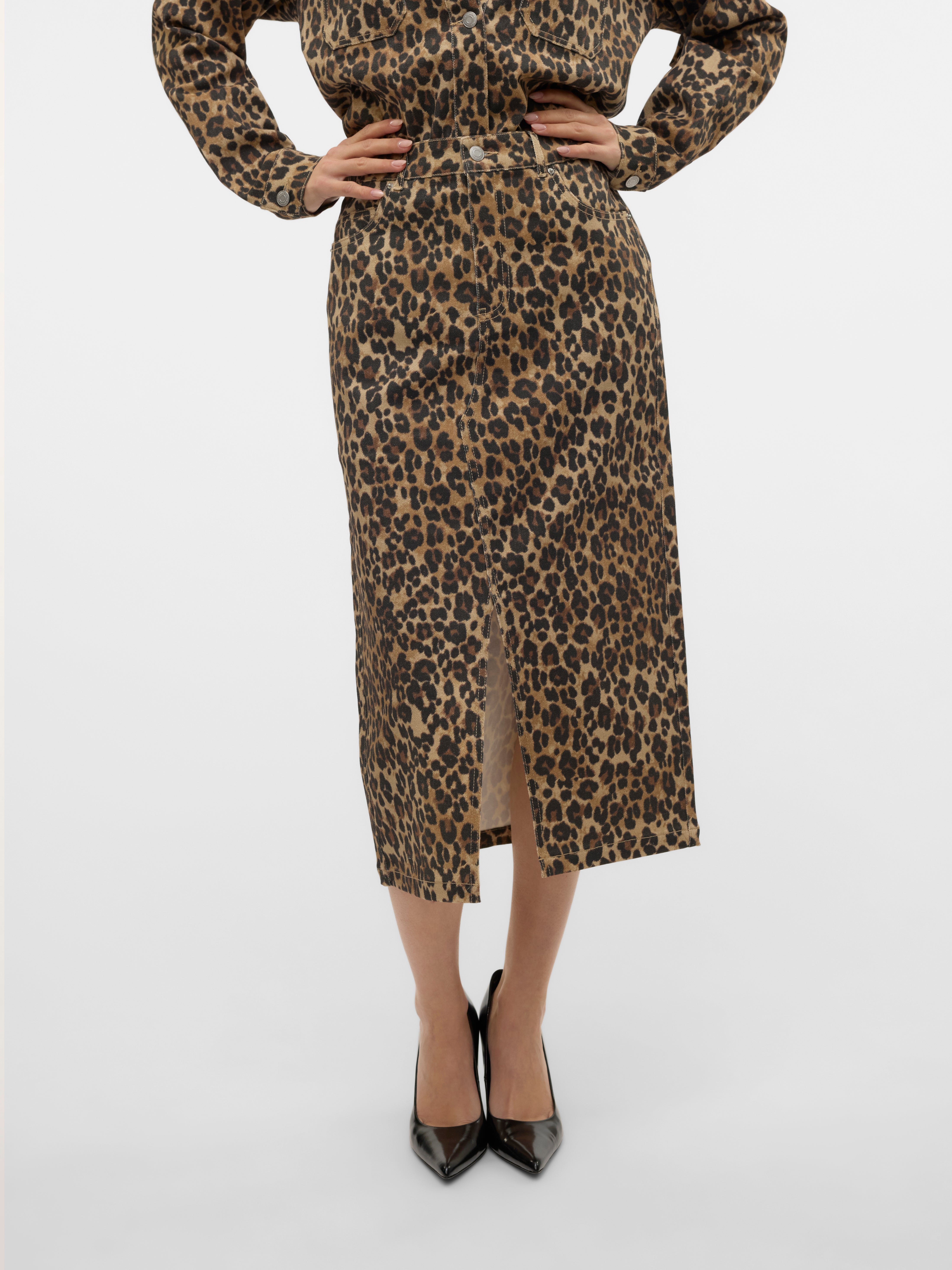 VMVERI Hohe Taille Langer Rock