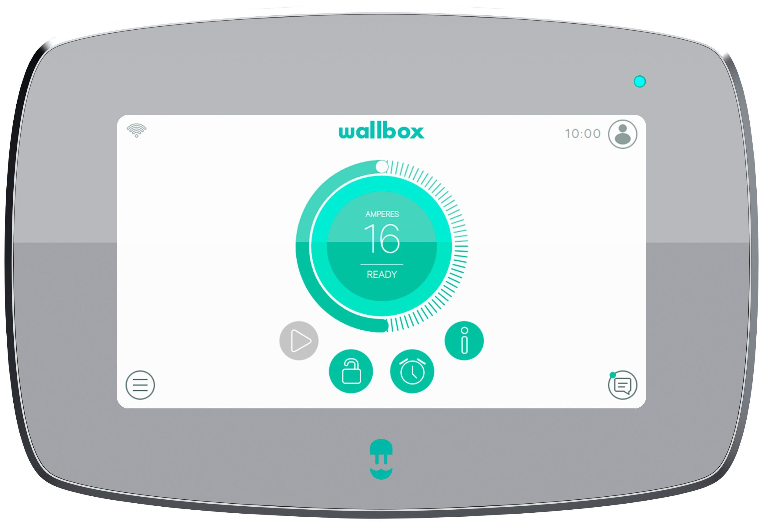 Wallbox stationär Elektroauto-Ladestation Commander 2 CMX4, 1-phasig, 3-phasig, 1-St., (22kW / 5M / T2 / W), WiFiÐ&BT&RFID