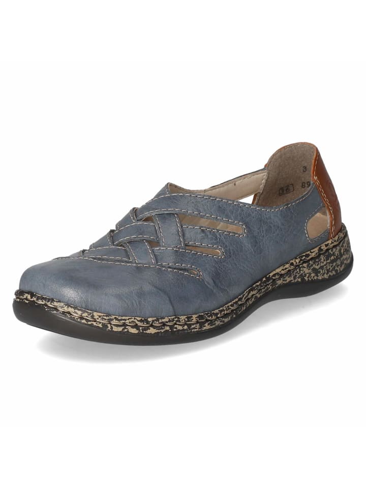 rieker Slipper in Blau günstig kaufen