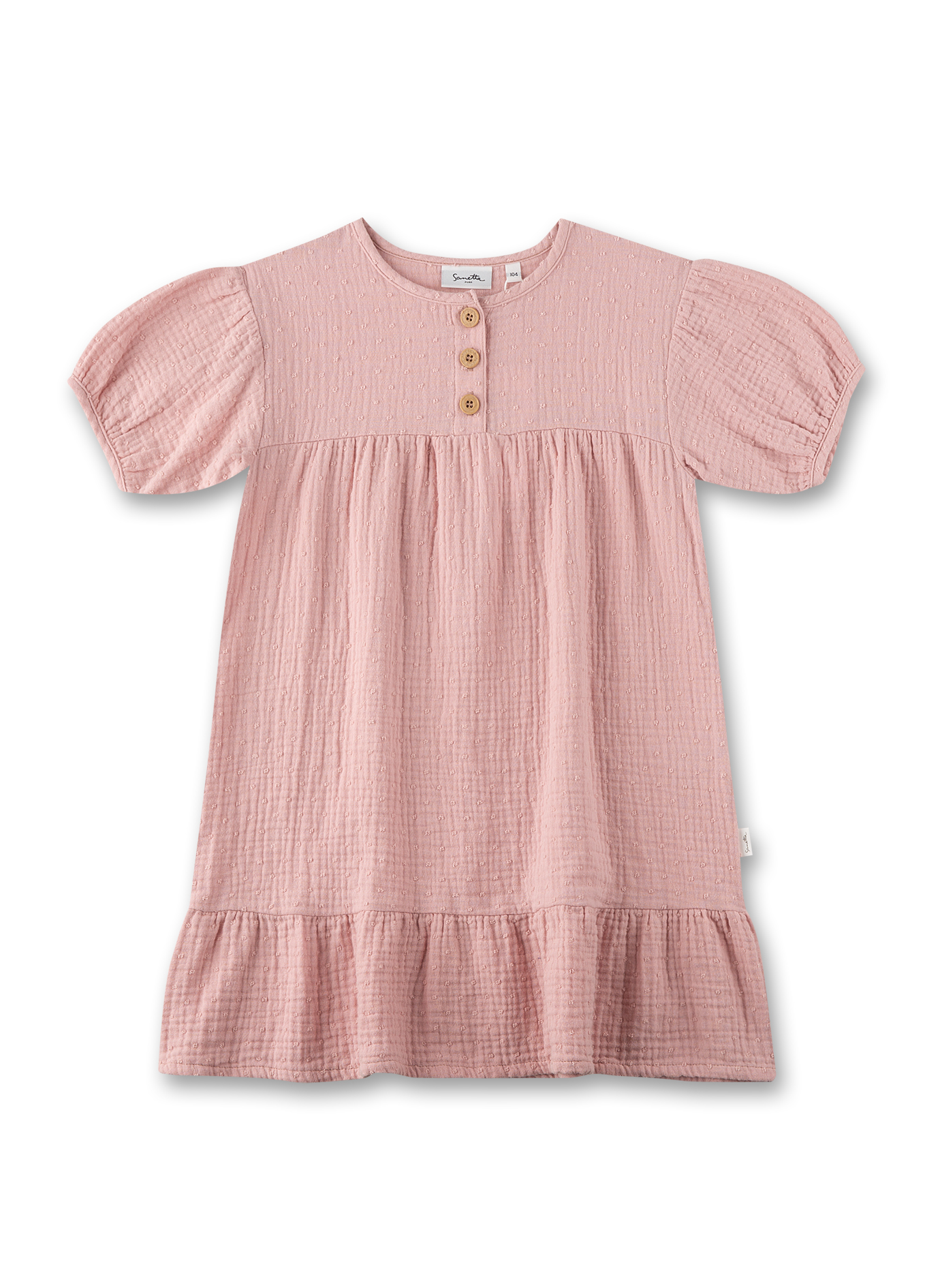 Mädchen-Kleid Rosa aus Musselin