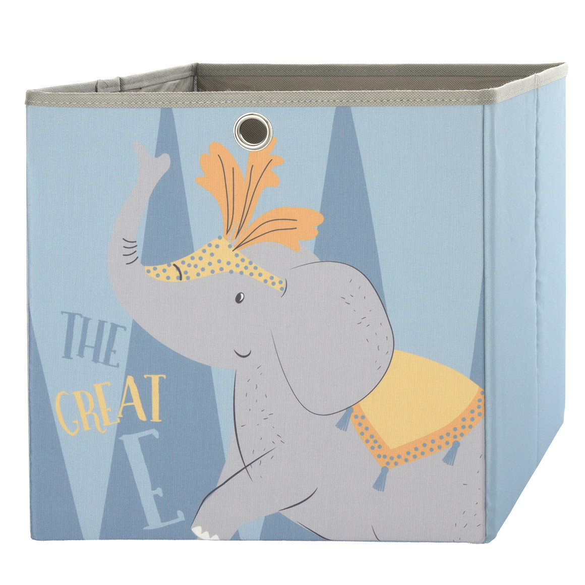 Große Aufbewahrungsbox mit Zirkus-Motiv