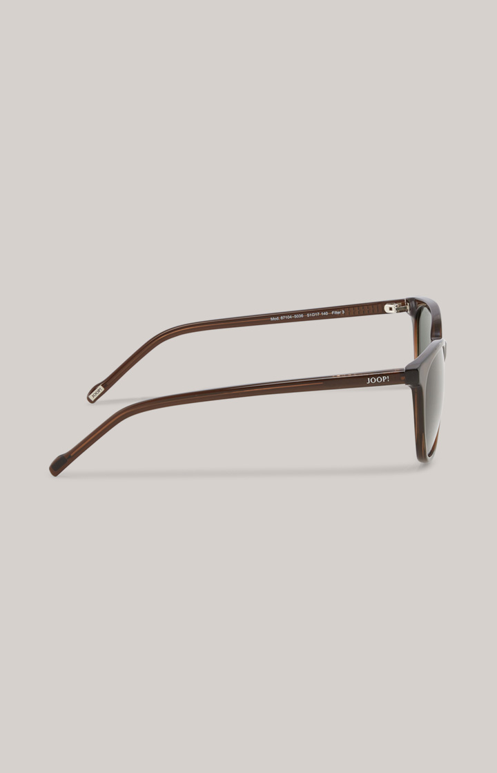Sonnenbrille in Braun/Grün