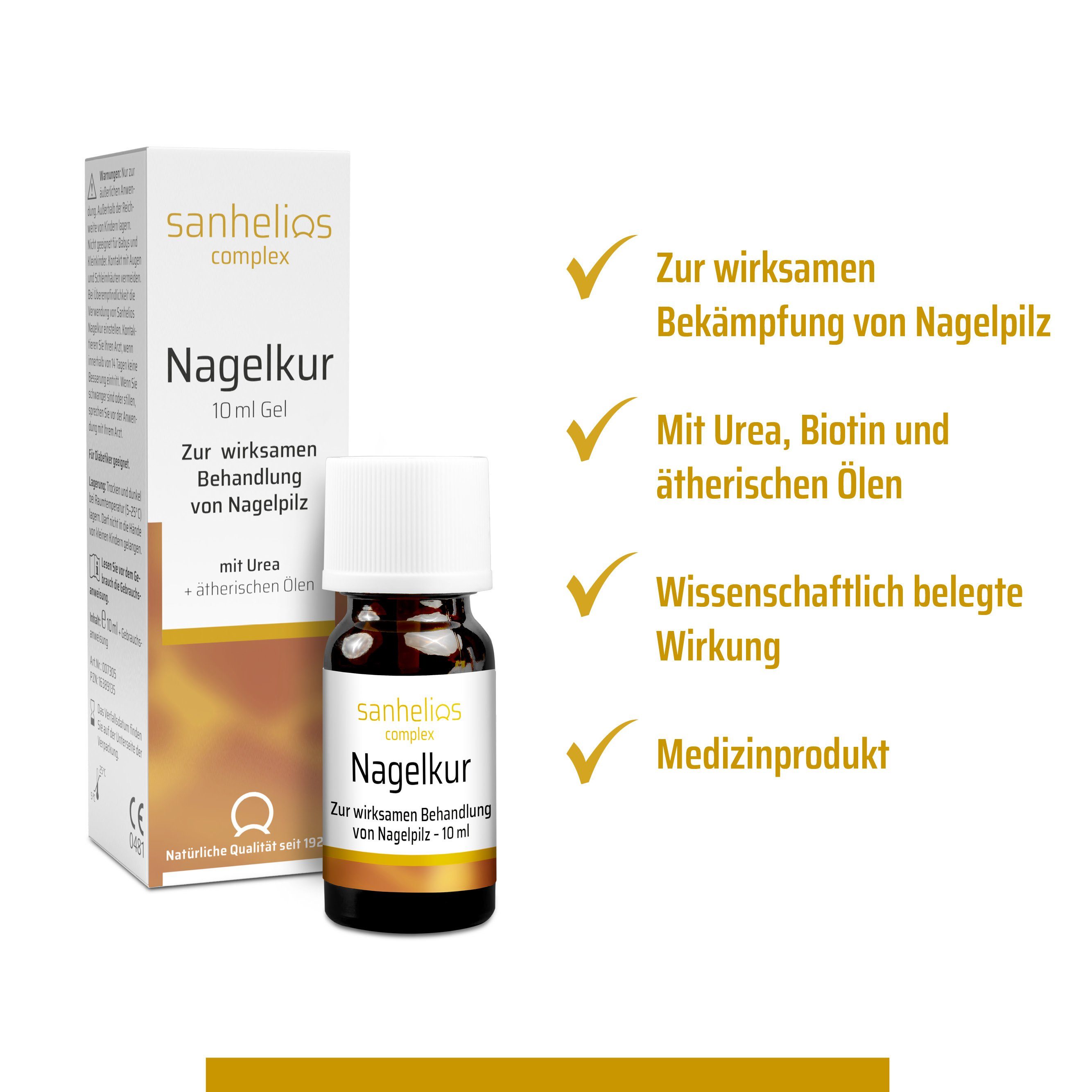 Sanhelios Nagelpflegeserum Nagelkur 10 ml, Zur wirksamen Behandlung von Nagelpilz, belegte Wirksamkeit*