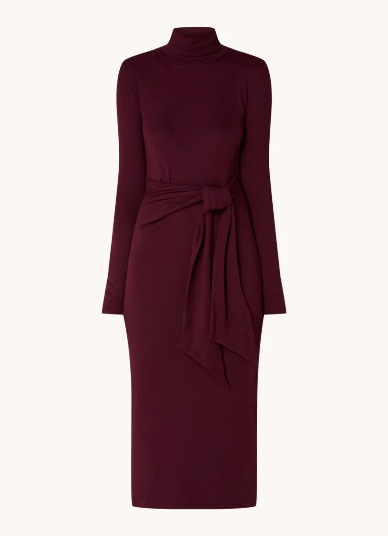 Ralph Lauren midi haljina s pojasom za vezanje i rolkom