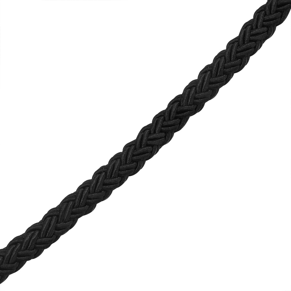 Skipper & Son Bracelet en acier inoxydable Nylon en Noir Bracelet
