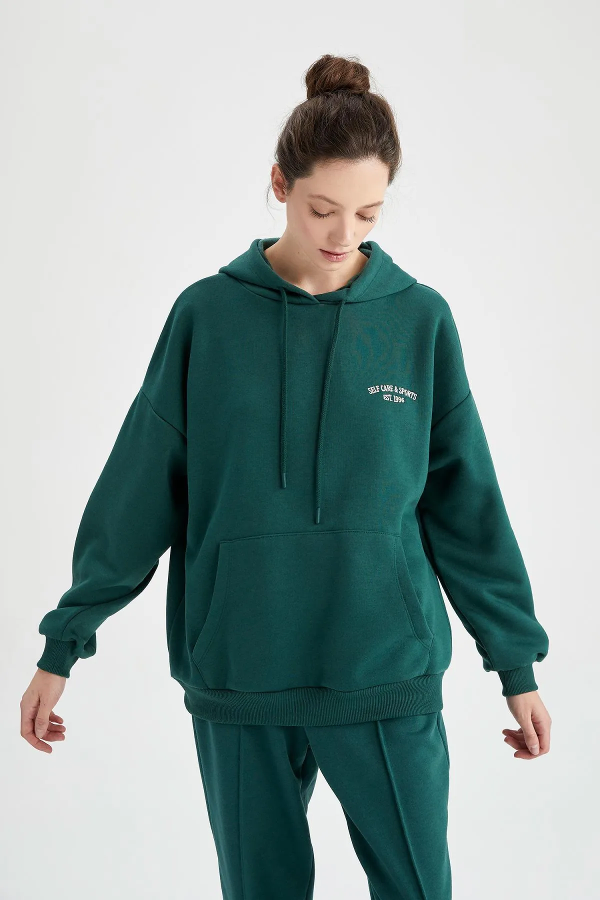 DeFacto  Weiches, flauschiges Sweatshirt mit Kapuze in Oversize-Passform