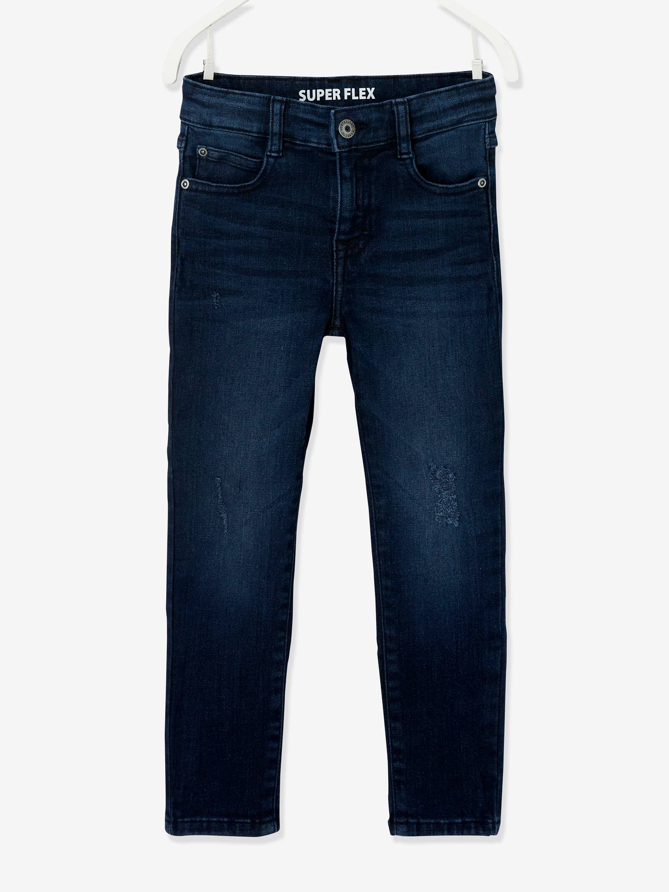 Jean slim Superflex garçon super extensible denim brut