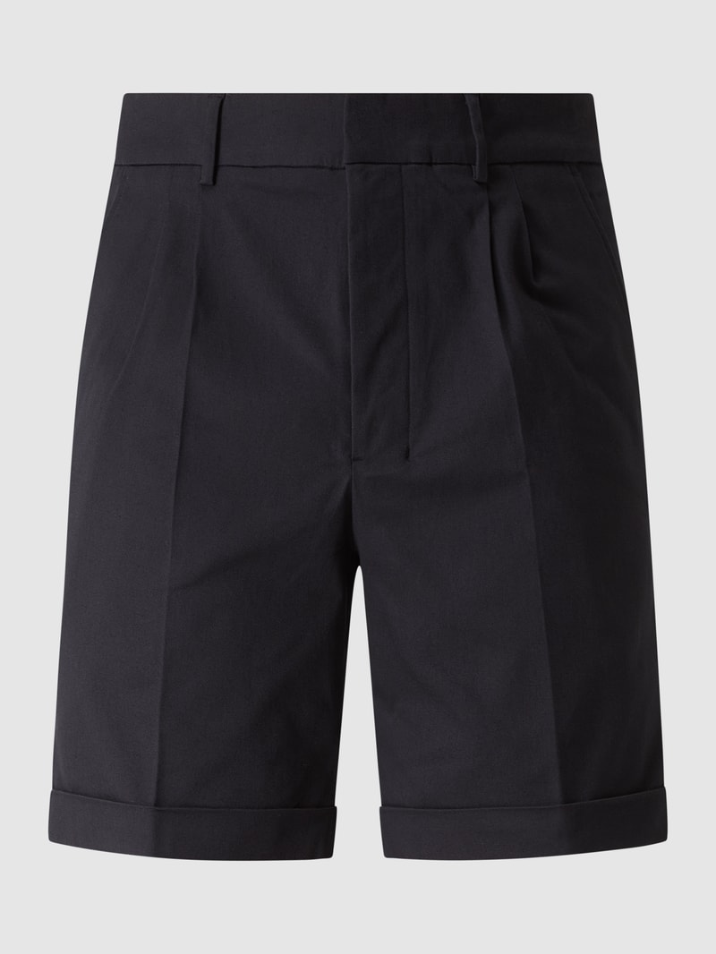 Bermudas mit Stretch-Anteil in dunkelblau