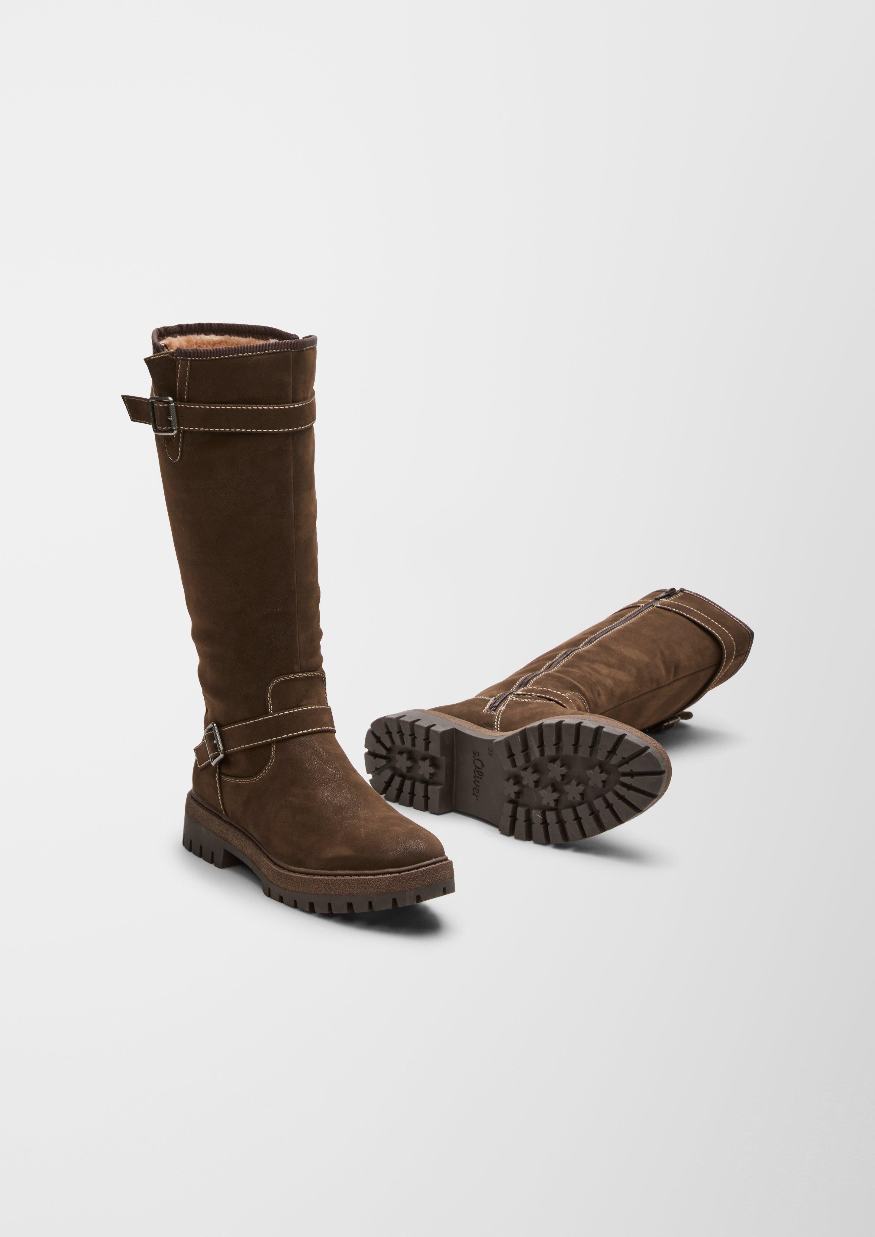 Stiefel in Veloursleder-Optik  6006587-302