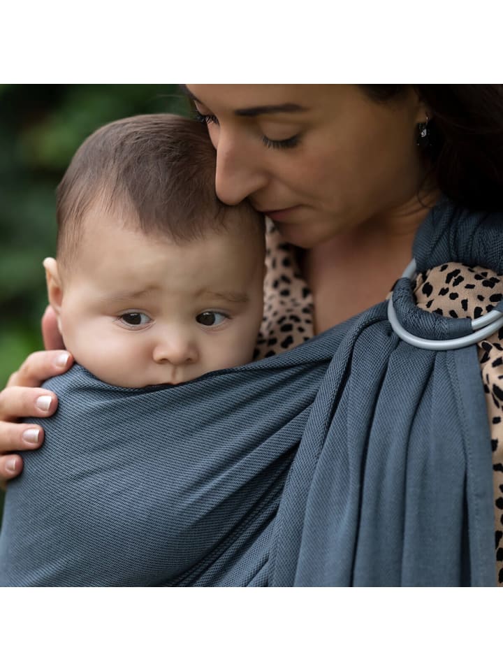Hoppediz Babytragetuch Ring-Sling ultraleicht in Hamburg stone günstig kaufen 70 x 200 cm