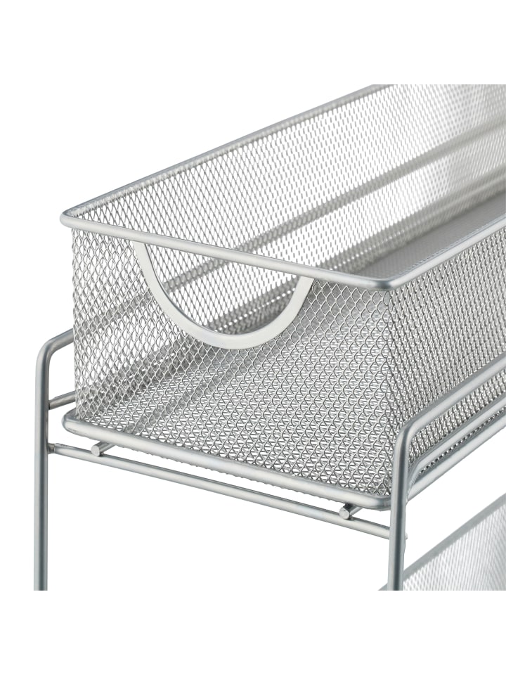 relaxdays Küchenschrank Organizer in Silber - (B)15 x (H)40 x (T)46 cm günstig kaufen onesize