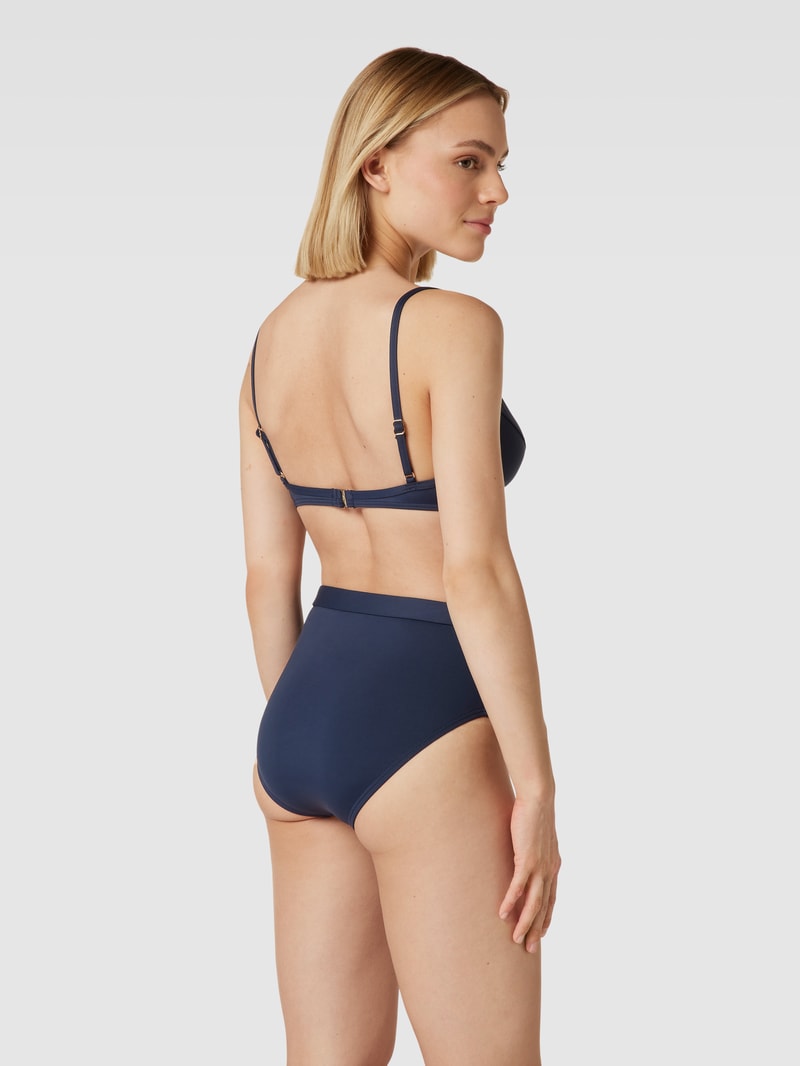 Bikini-Oberteil mit eingearbeiteten Bügeln in marineblau