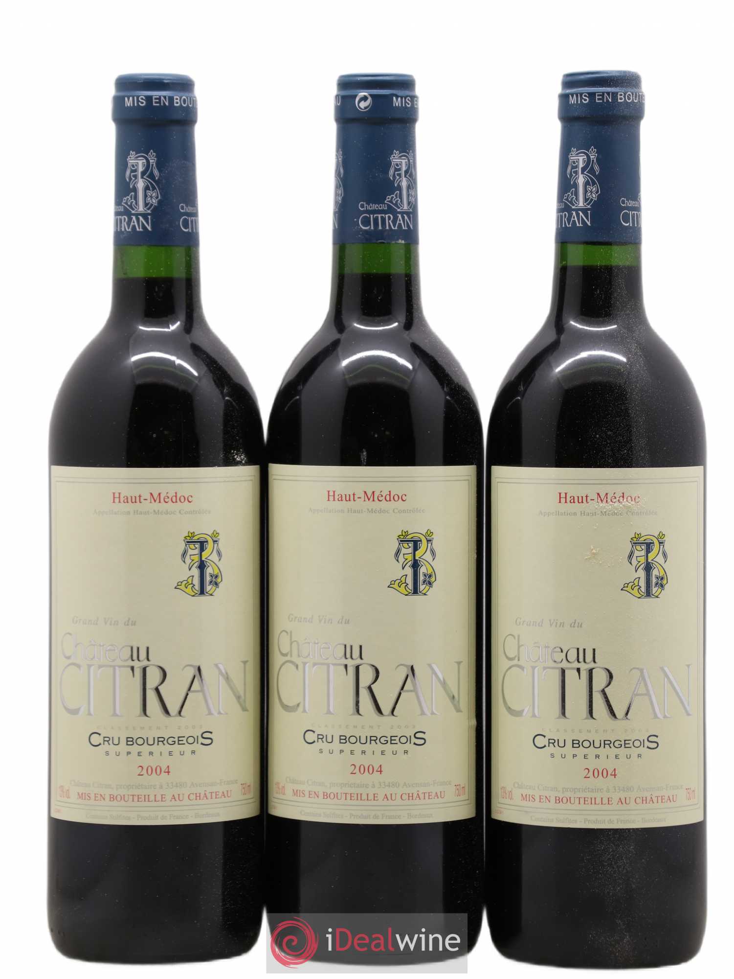 Château Citran Cru Bourgeois  2004 - Lot de 12 Bouteilles