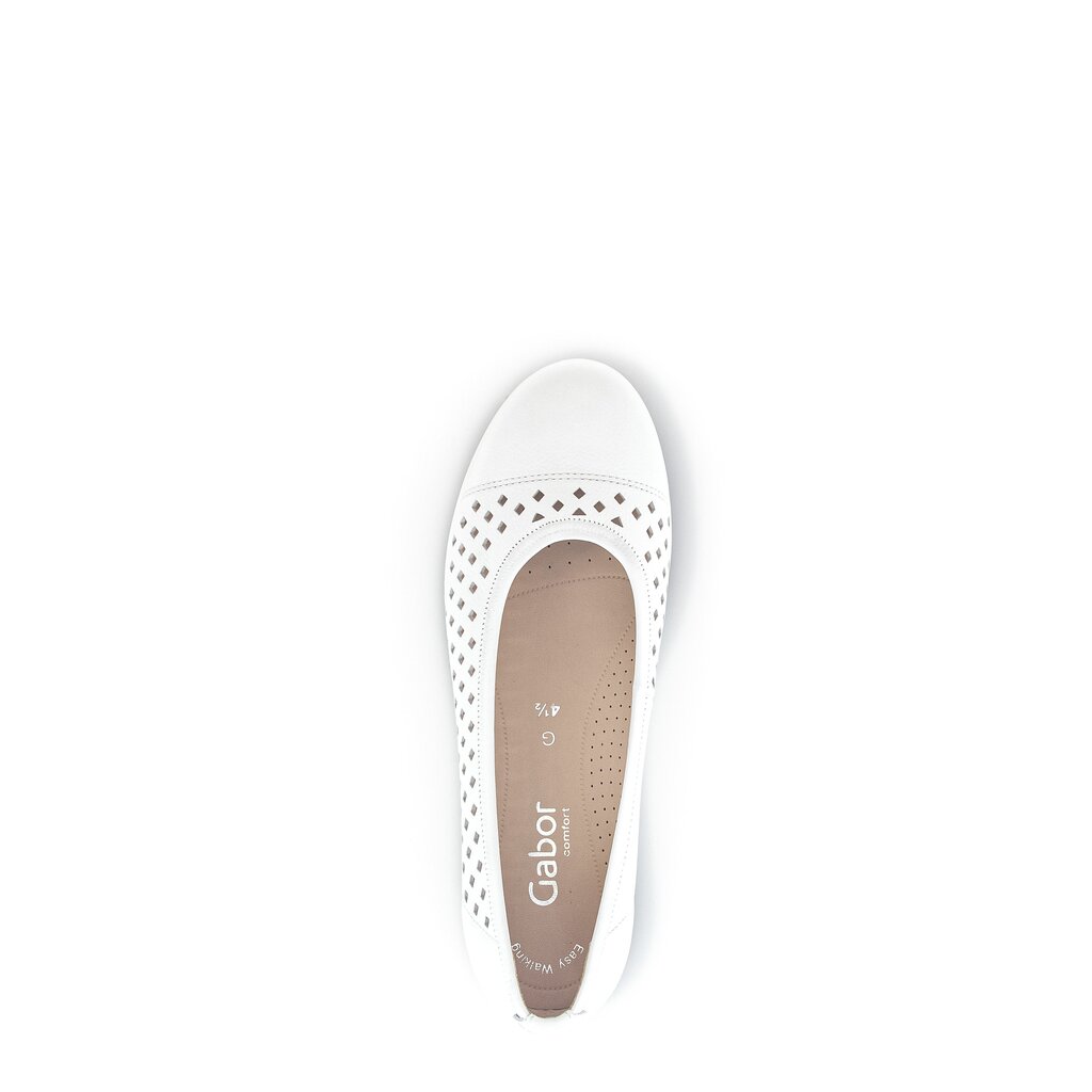 Gabor comfort Sportliche Ballerina weiß