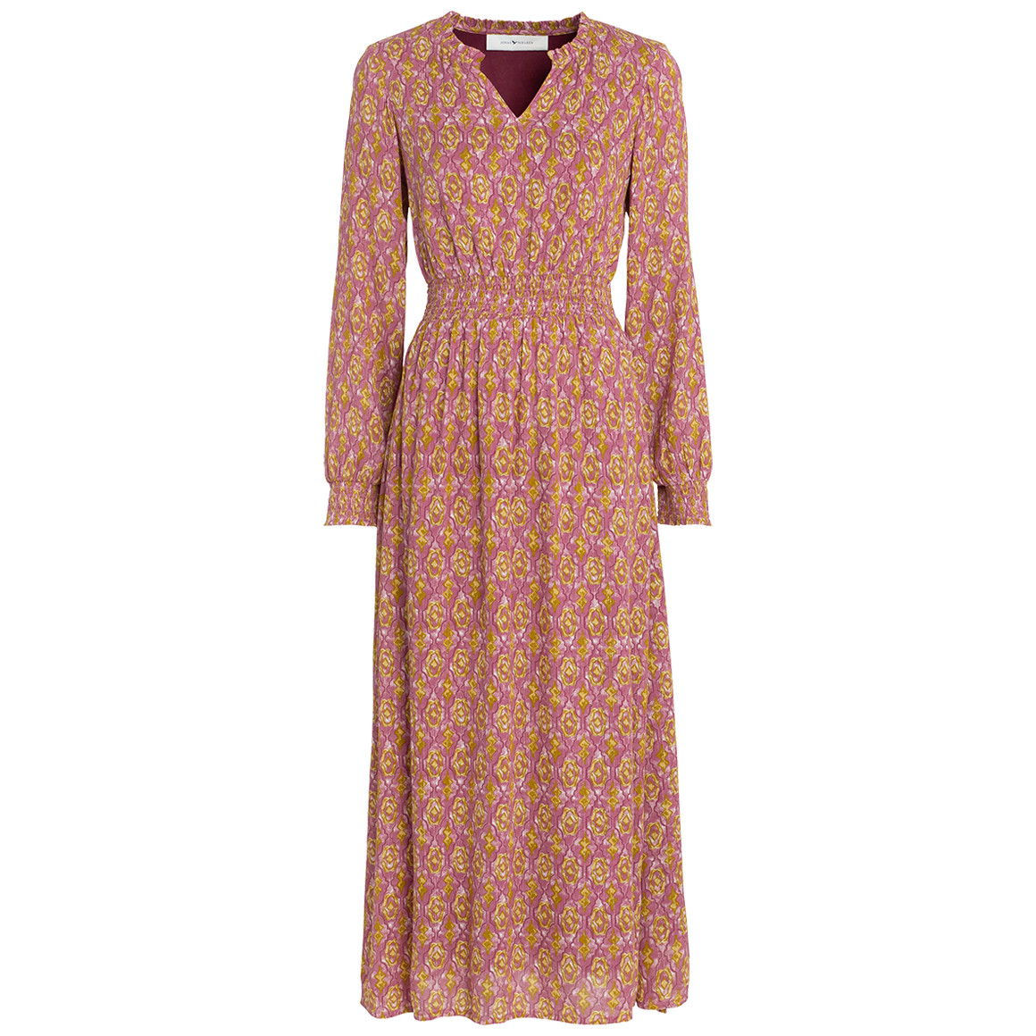 Damen Maxikleid mit grafischem Allover-Print