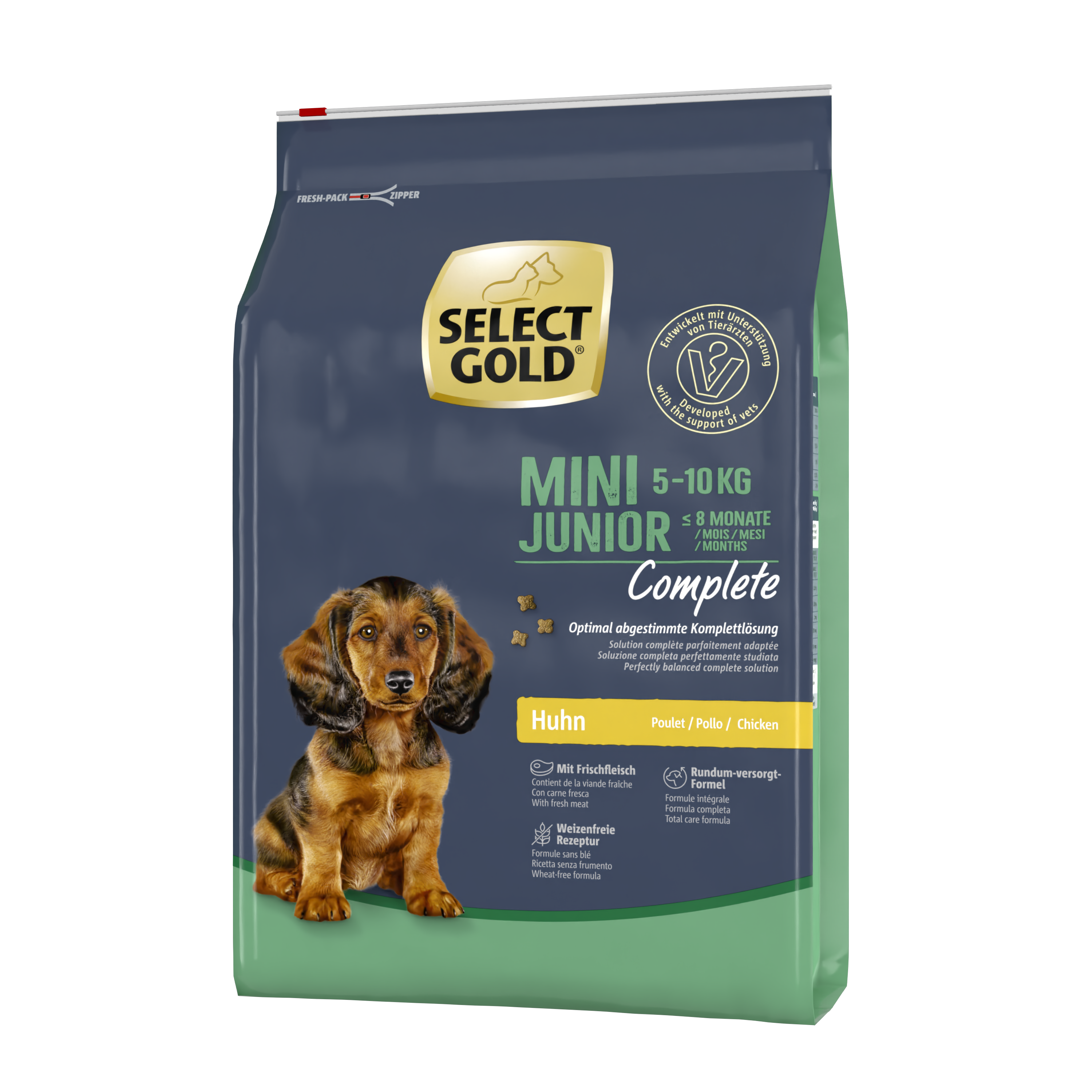 SELECT GOLD Hundetrockenfutter SELECT GOLD Complete Mini Junior Huhn 4 kg