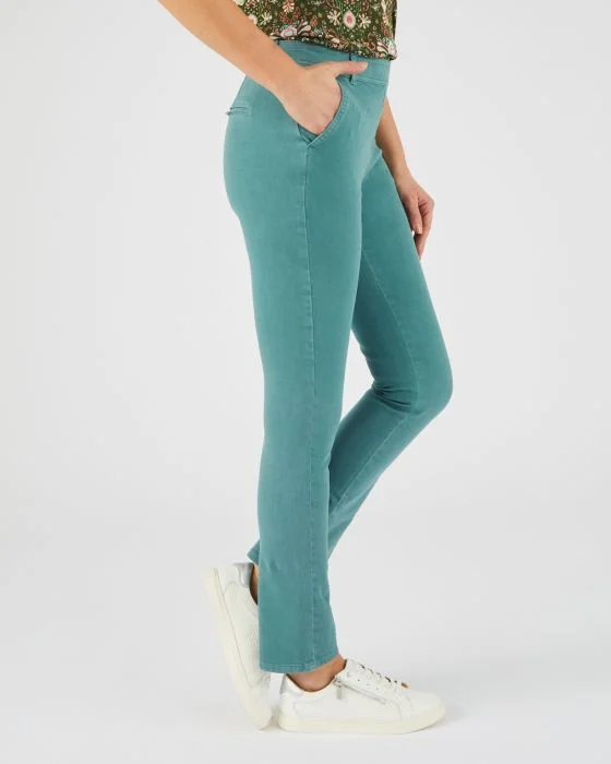 Pantalon bi-stretch effet ventre plat