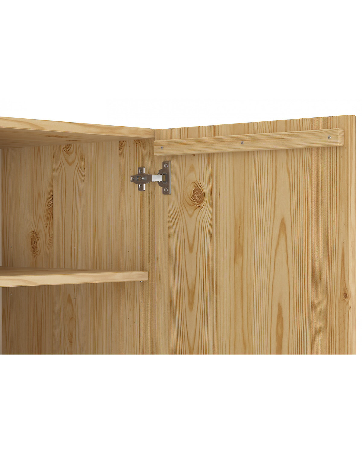 Holzschrank Kiefer massiv Spind mit Fächer