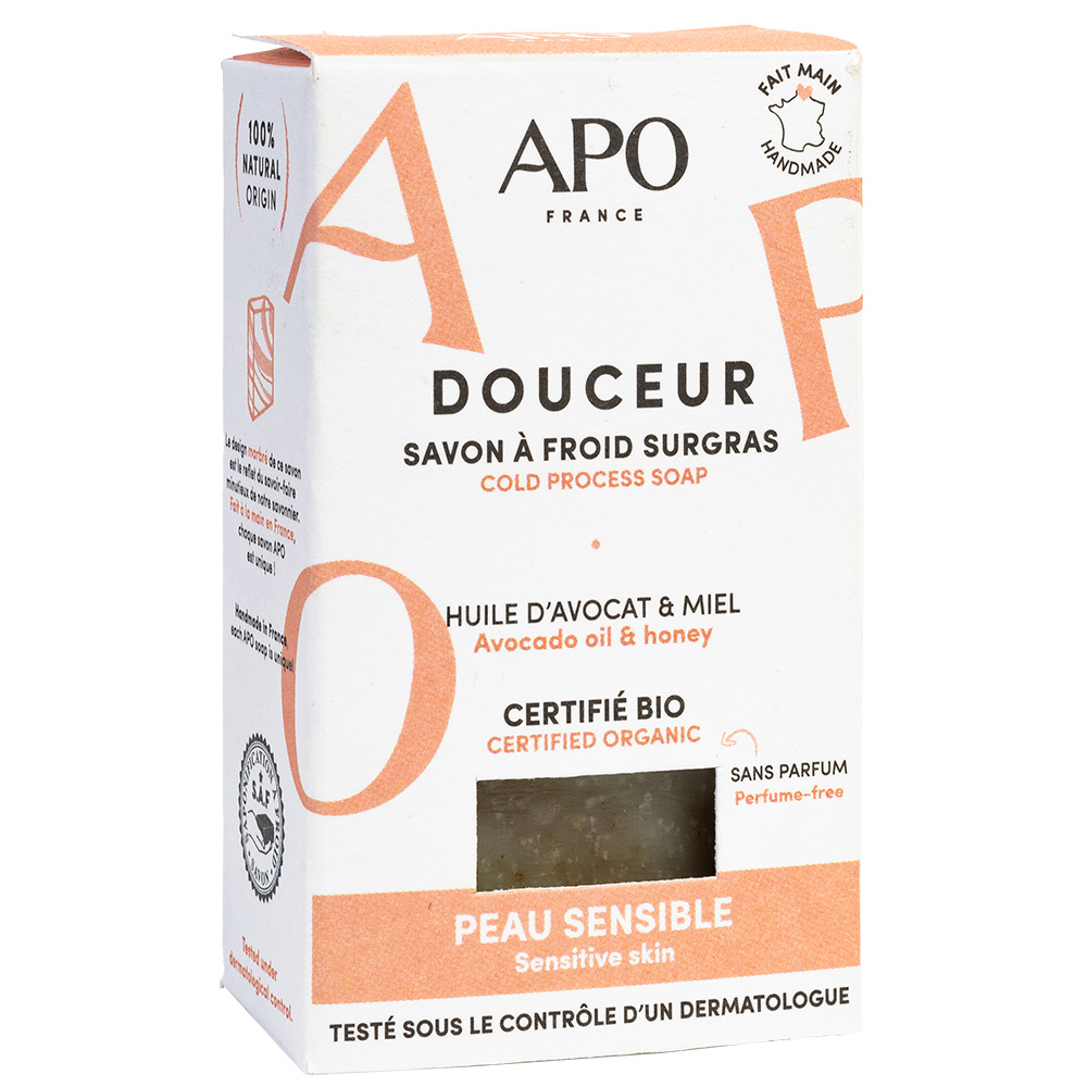 APO France Savon à froid surgras Douceur Savons solides saponifiés à froid