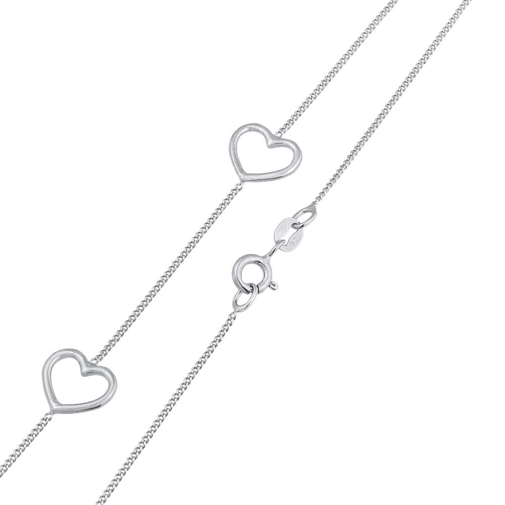 Elli Elli Collier Femmes Symbole Cœur Amour Cut-Out en argent sterling 925 Bijoux
