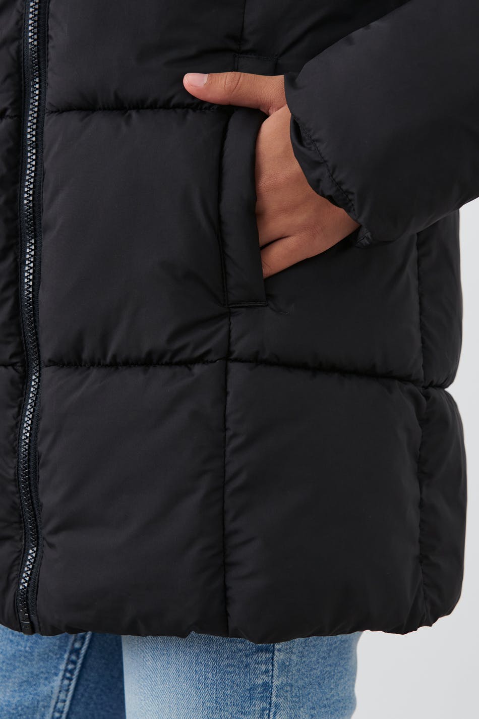 Y fur puffer jacket