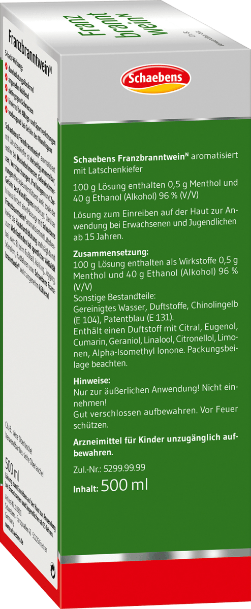 Franzbranntwein N, 0,5 l