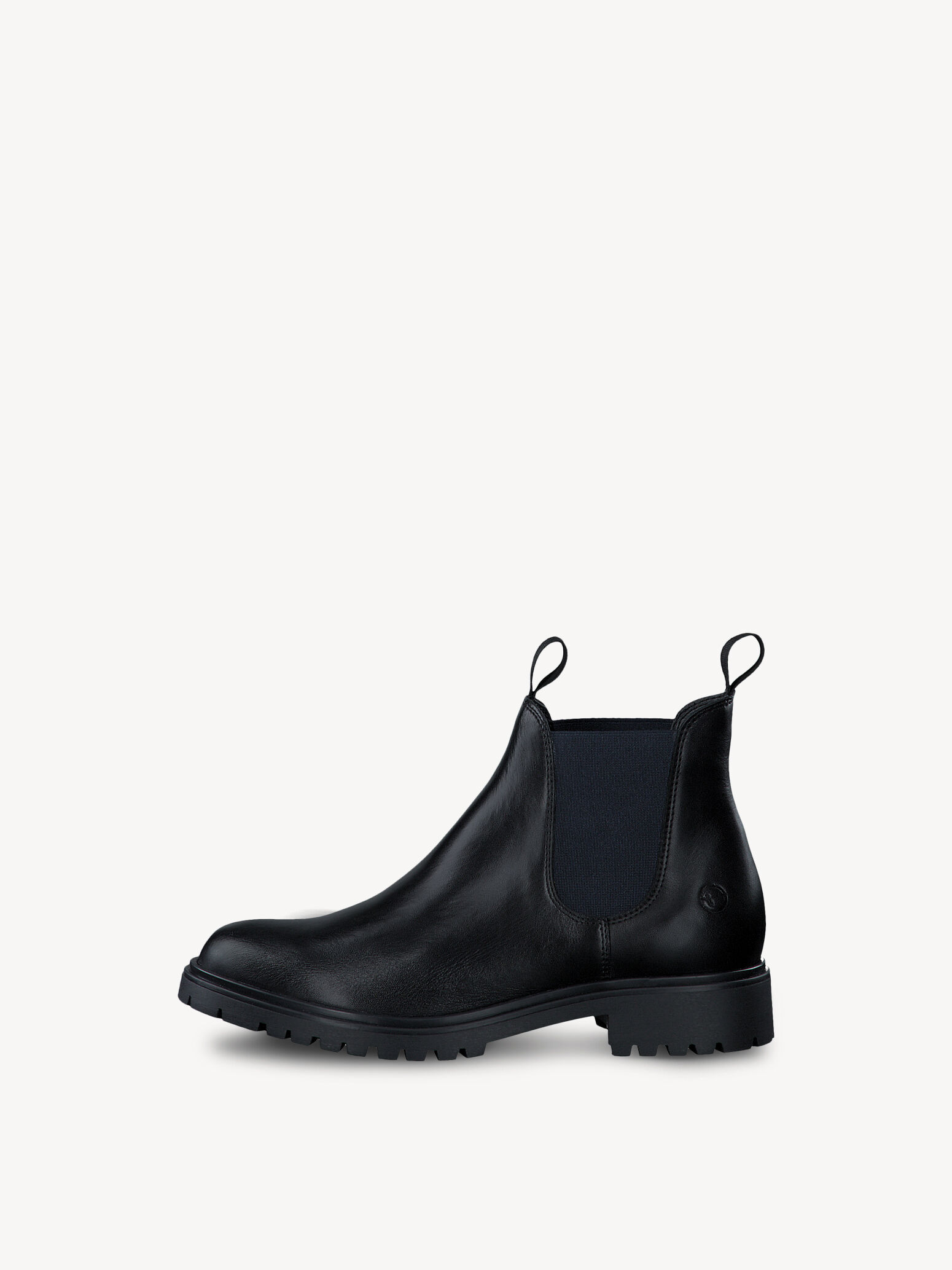 Bottine Chelsea en cuir - noir