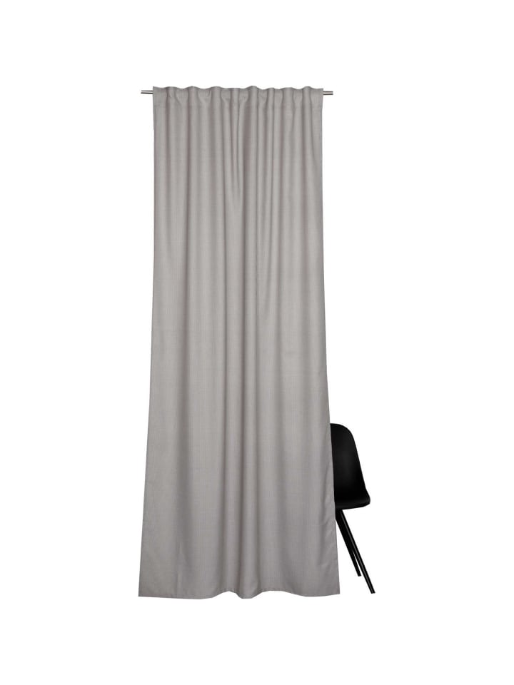 ESPRIT Blickdichter Schlaufenvorhang METRIC in Grau günstig kaufen 130x250 cm