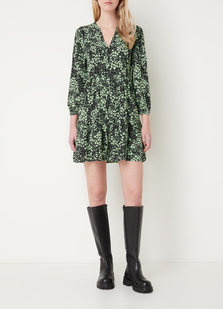 Abito corto a blusa con stampa floreale Whistles
