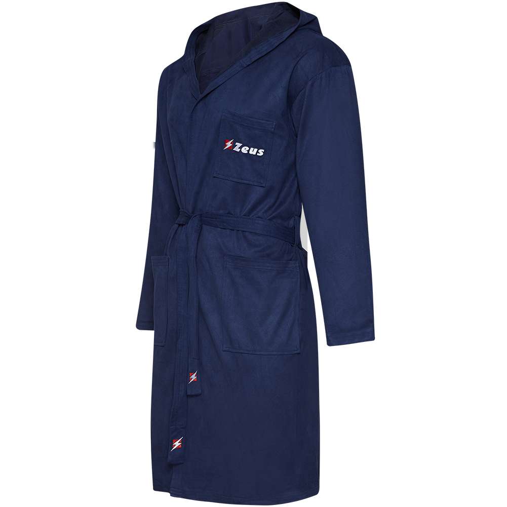 Zeus Unisex Mikrofaser Bademantel navy