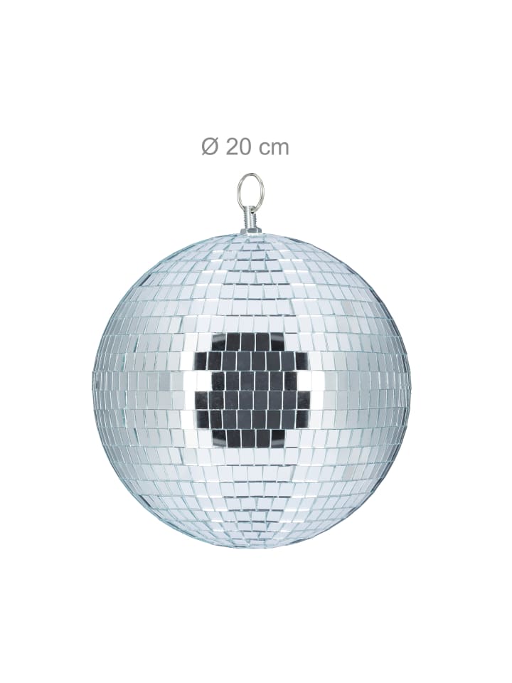 relaxdays Discokugel in Silber - Ø 20 cm günstig kaufen onesize