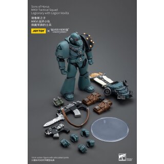 Warhammer: The Horus Heresy Actionfigur: Sons of Horus - MKVI Tactical Squad Legionary with Legion Vexilla