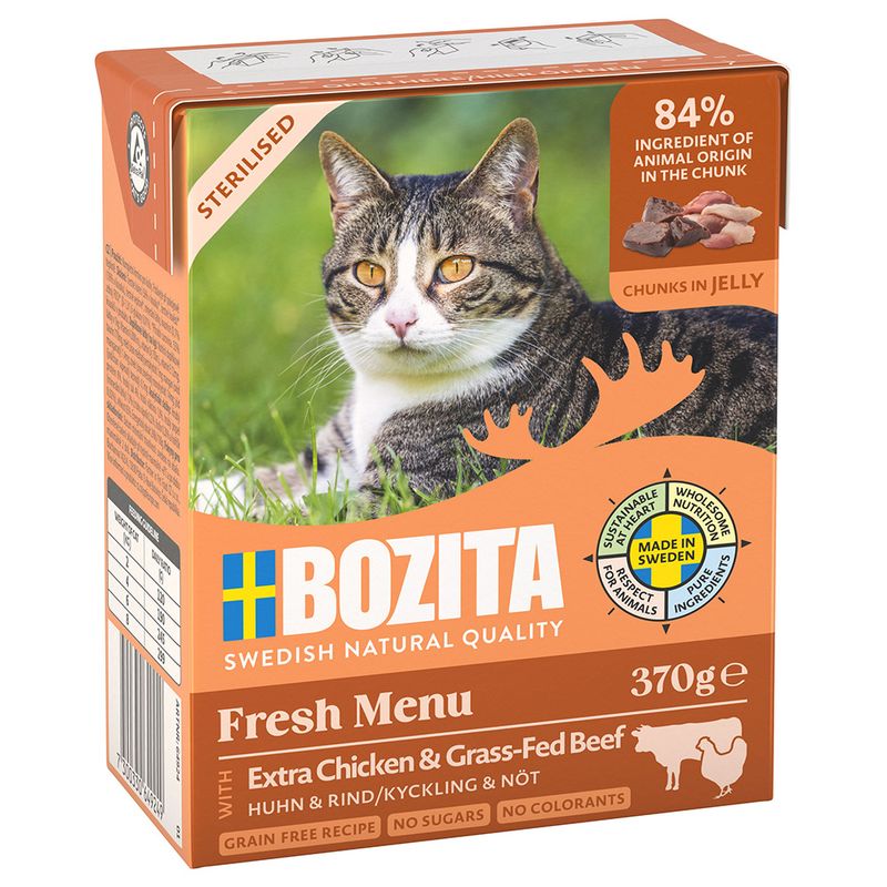 Sparpaket Bozita Häppchen in Gelee 24 x 370 g