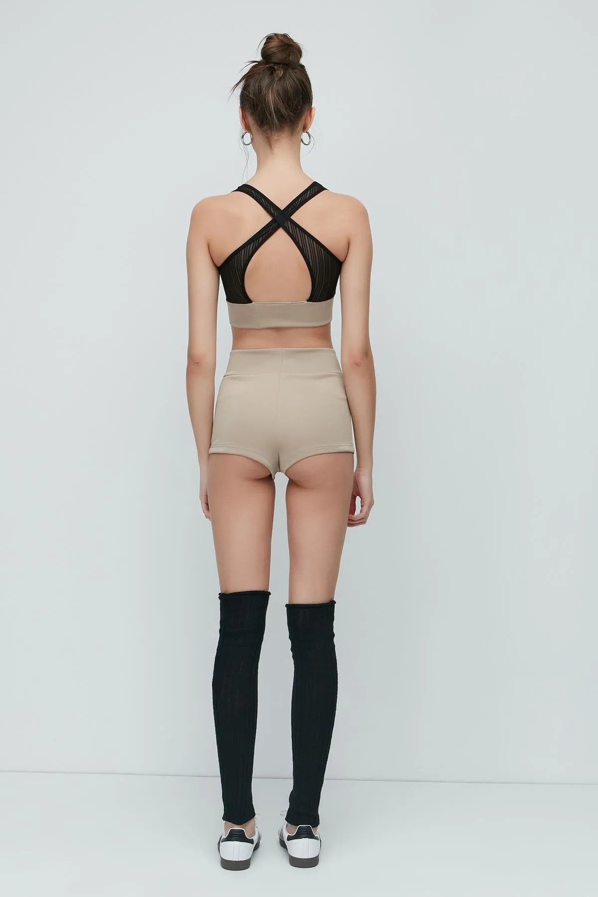 C&City  Bustier-Shorts-Set mit breiten Trägern 9151 Nerz