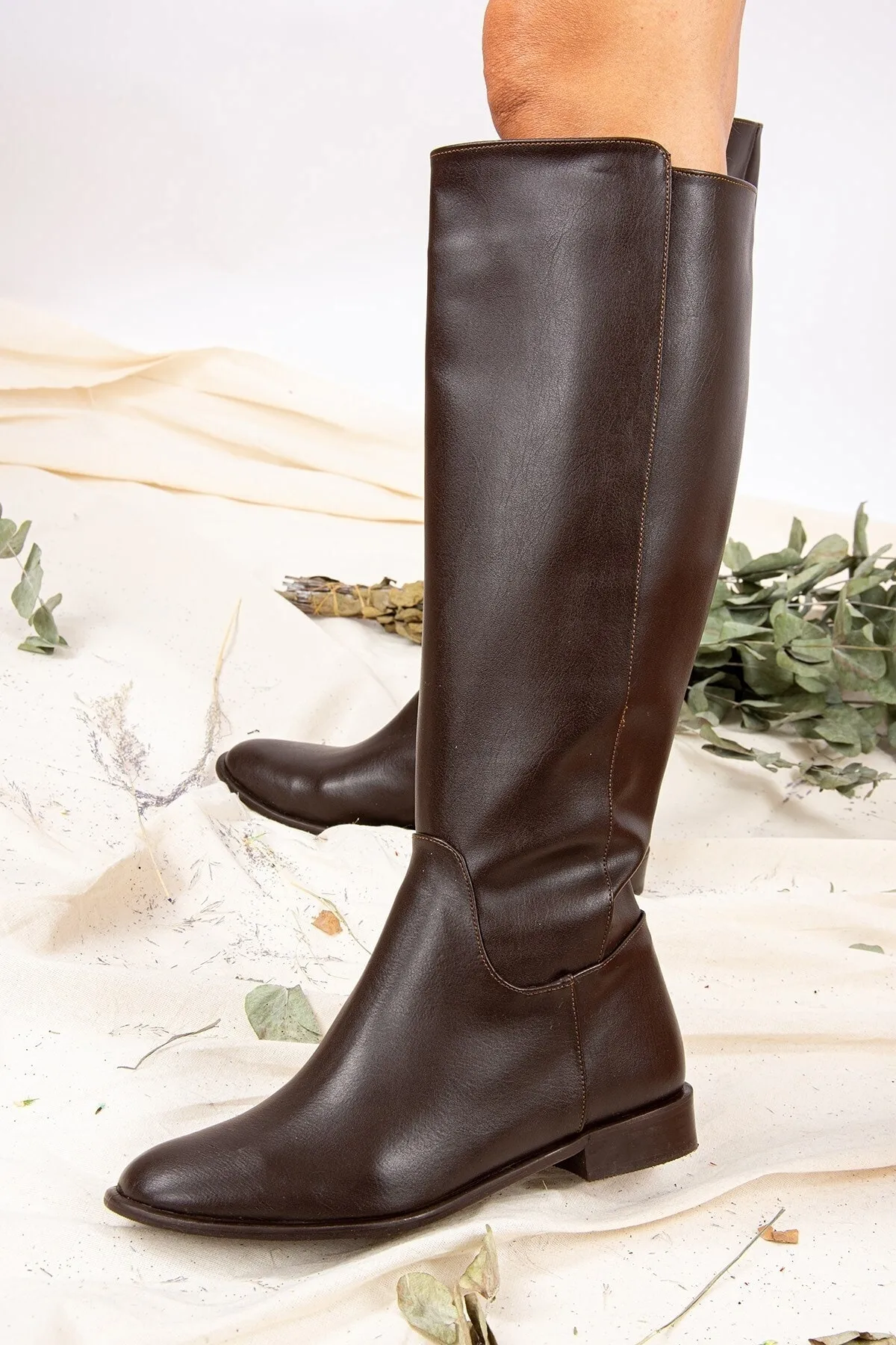 Fox Shoes  Braune Damenstiefel J654065609