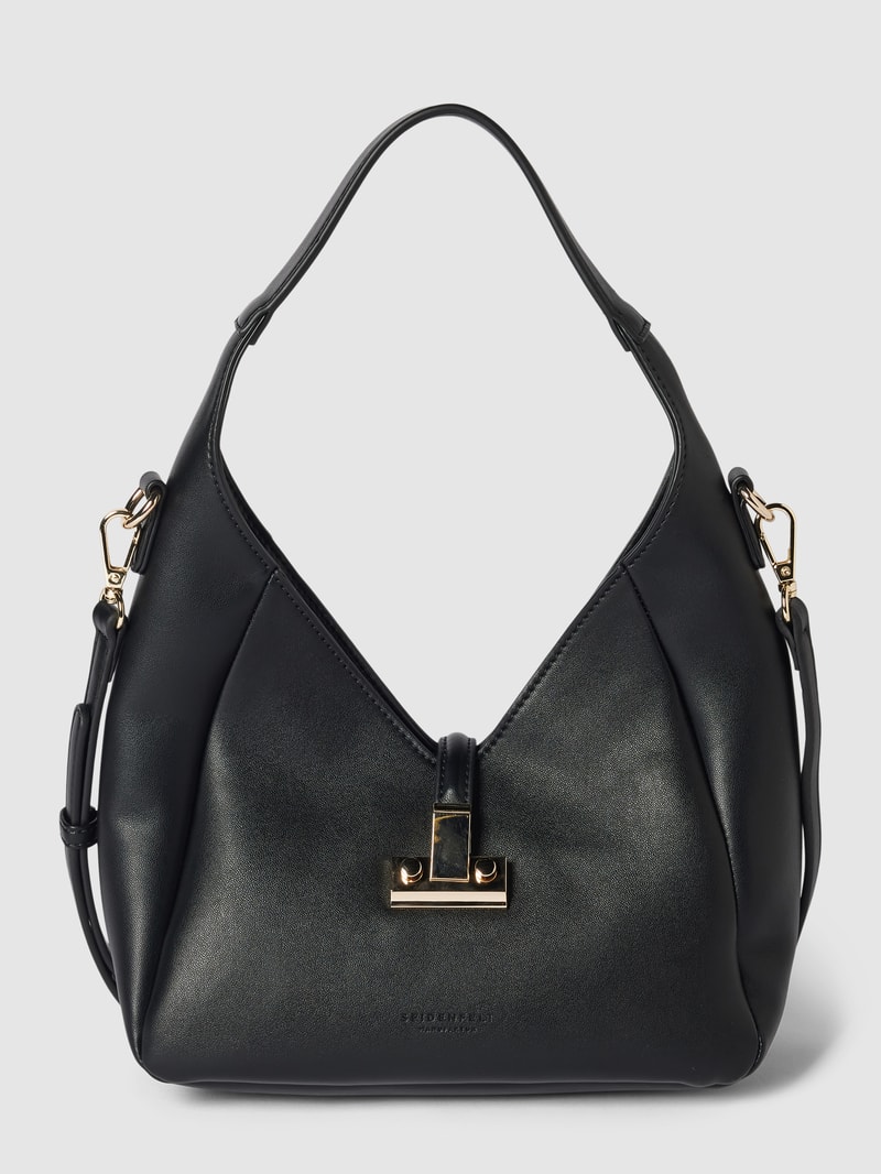 Handtasche in Leder-Optik Modell 'GIORA' in schwarz