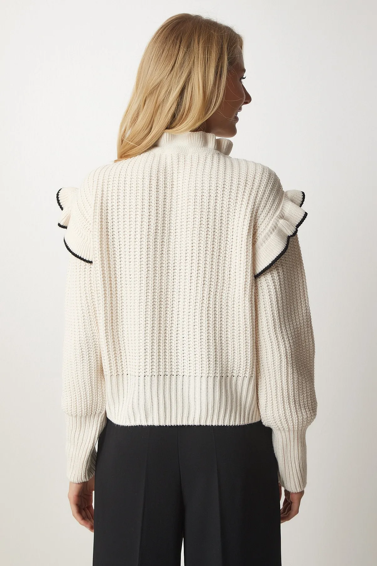 Happiness İstanbul  Pullover - Beige - Regular Fit