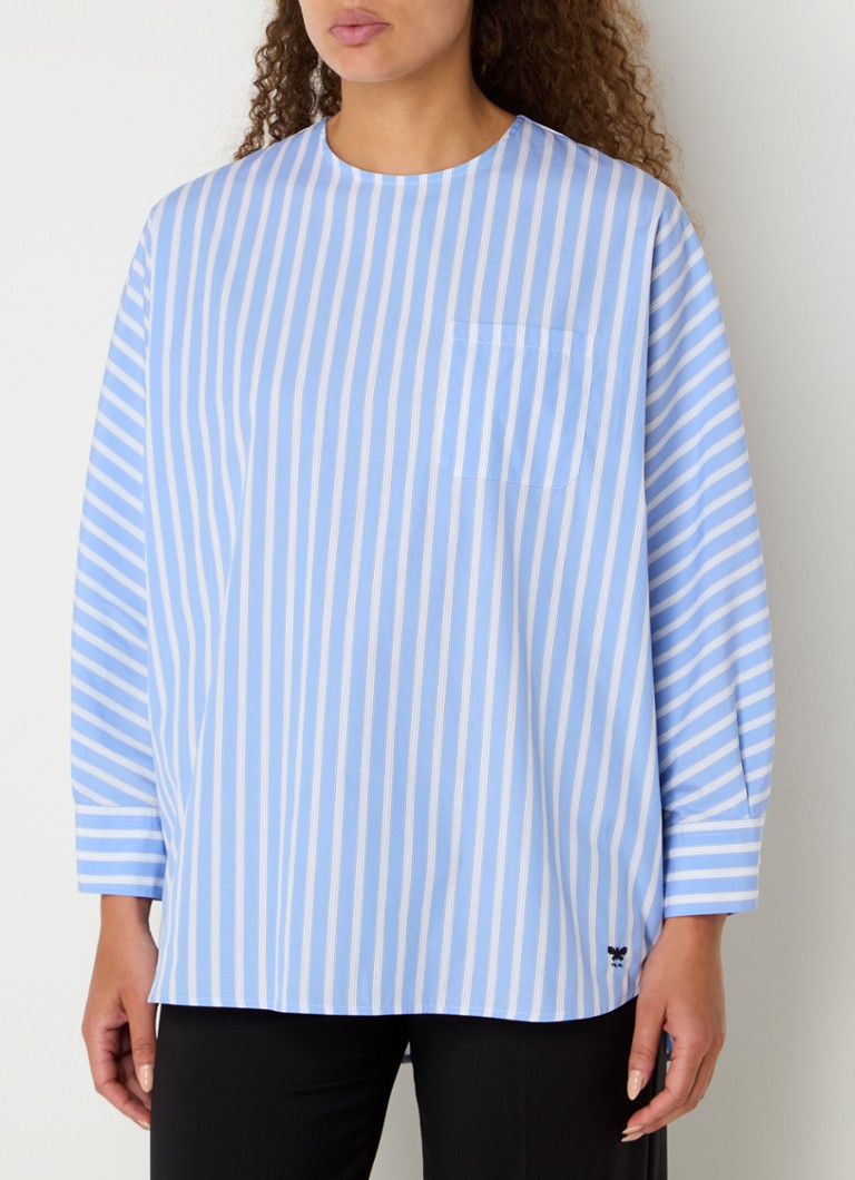 MaxMara  Emanuel tuniek met streepprint en borstzak