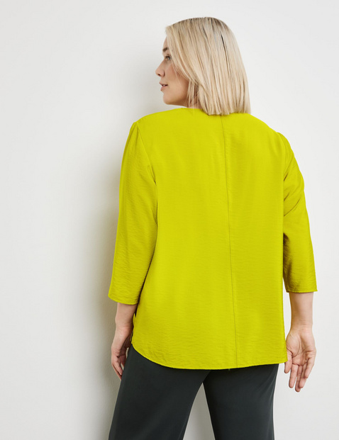 Fein schimmernde 3/4 Arm Bluse