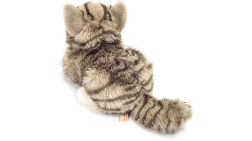 Teddy-Hermann - Katze liegend grau, 20 cm