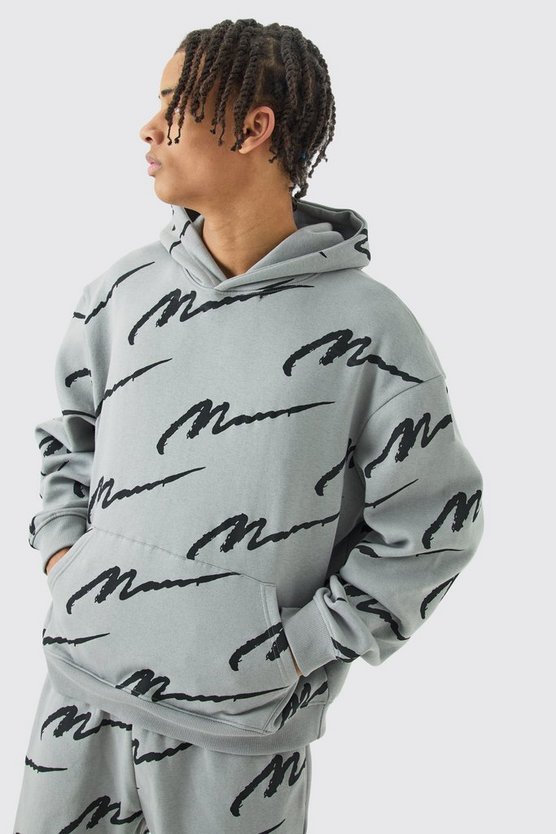 Kastiger Man Signature Trainingsanzug mit Kapuze