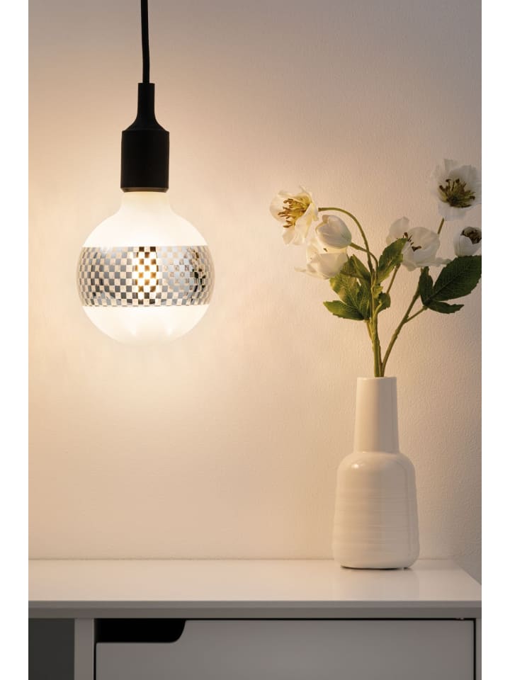 paulmann LED G125 Ringspiegel Silber glanz kariert E27 F günstig kaufen onesize