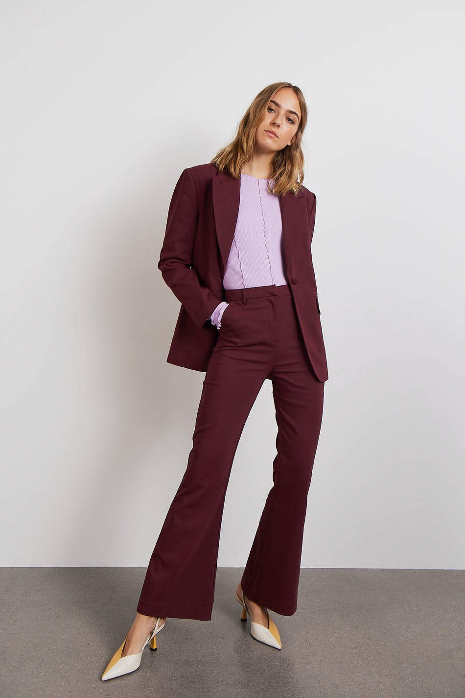 Cassandra flare trousers