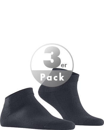 Falke, Serie Sensitive London, Sneakersocken, Baumwolle, nachtblau