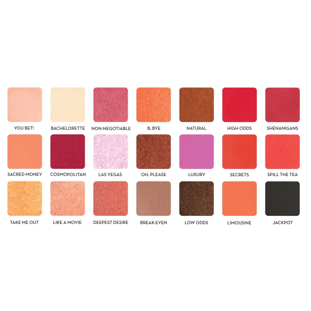 Rude Cosmetics RUDE BLACKJACK 21 Eyeshadow Palette [ Mean Girl ] Palette fard à paupières