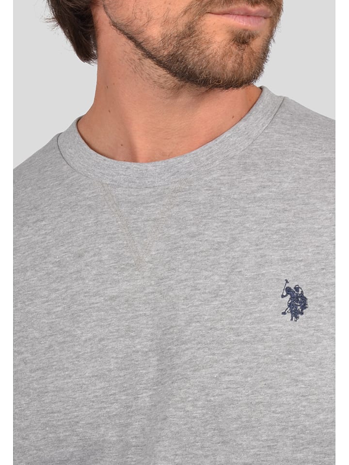 U.S. Polo Assn. Sweatshirt in Grau günstig kaufen